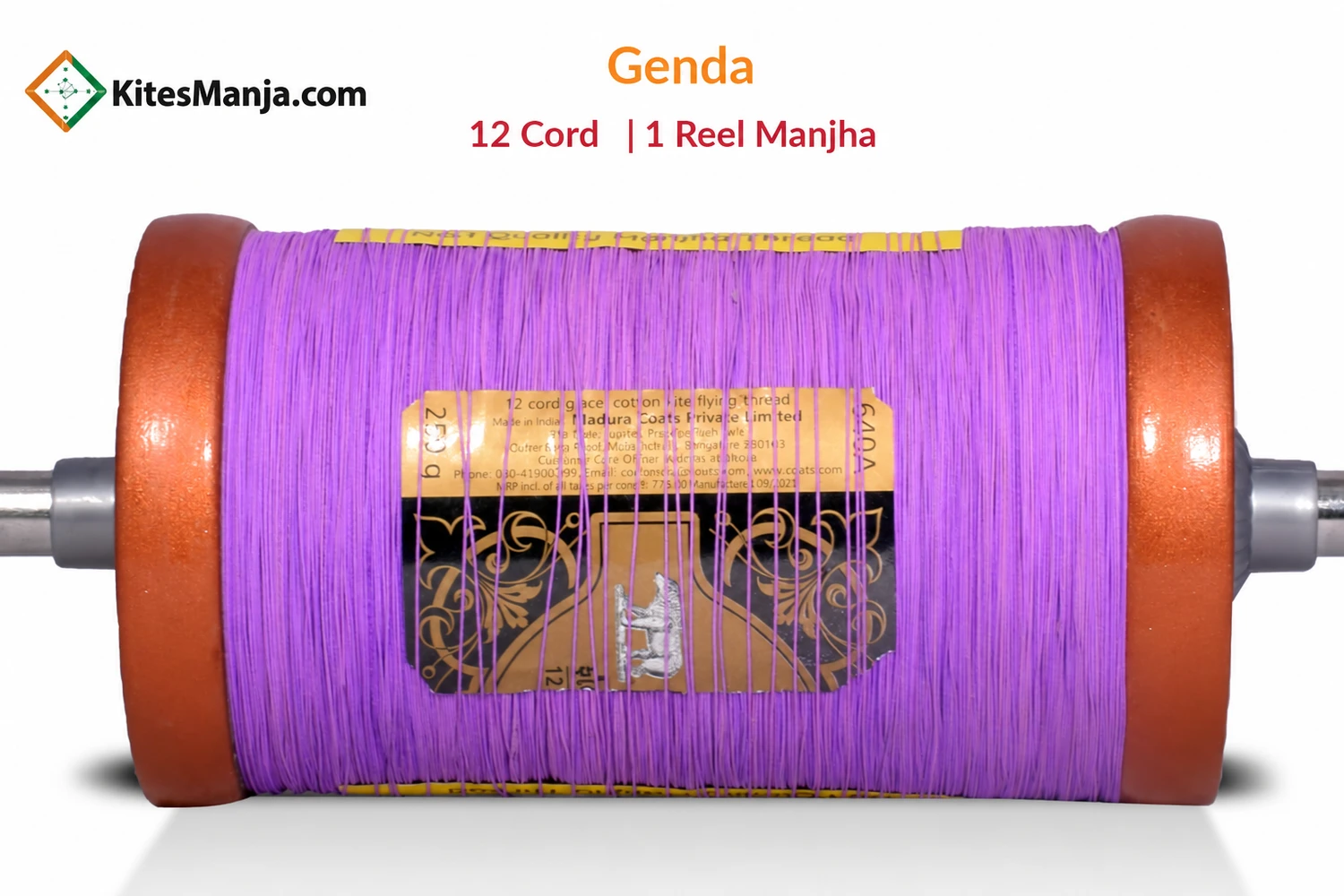 12 Cord Genda Manjha (1 Reel) Made by Bareli Experts + Free Shipping in India
