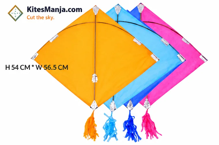 40 Indian Cheel Ghesiya Kites Khambhati Kites (Size 54*56.5 Centimeters) + Free Shipping
