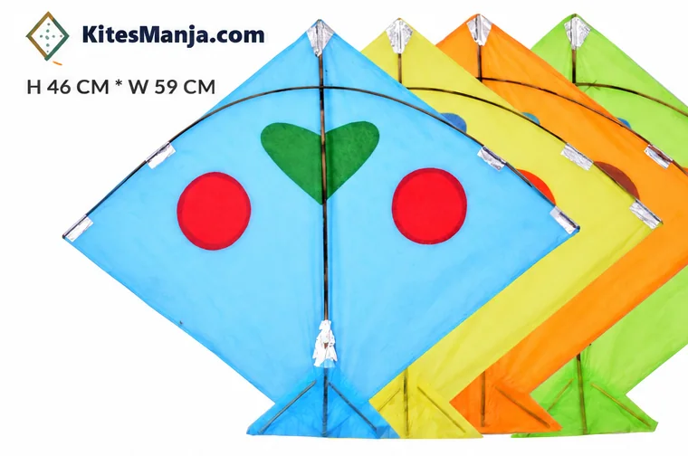 40 Indian Cheel Kites Eye-Heart Kat khambhati Kites (Size 46*59 Centimeters) + Free Shipping