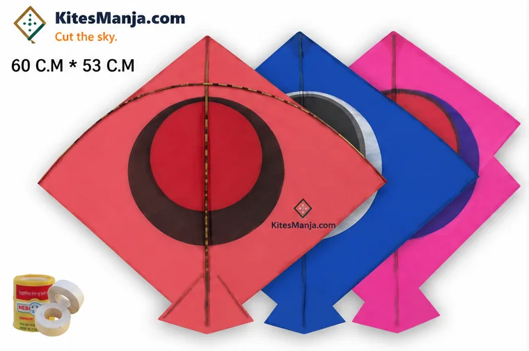 40 Chand Designer Patang Kites (Size 53*60 Centimeter) + Free Shipping