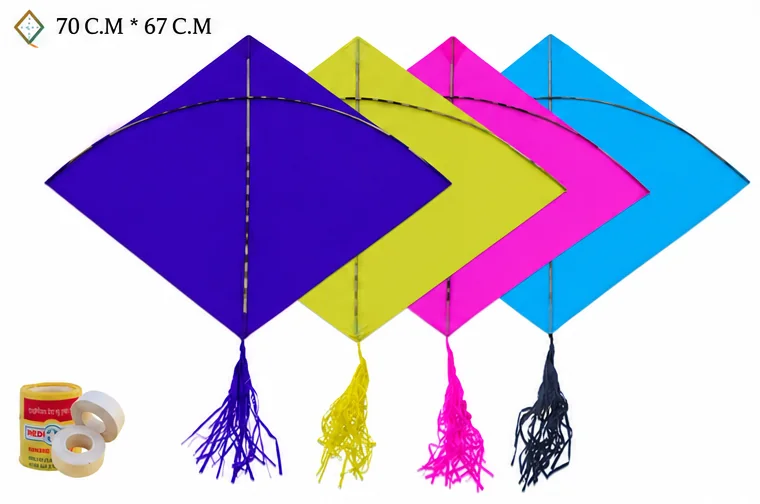 40 Cheel Gesiya Ponia Kites (Size 70*67 Centimeter) + Free Shipping