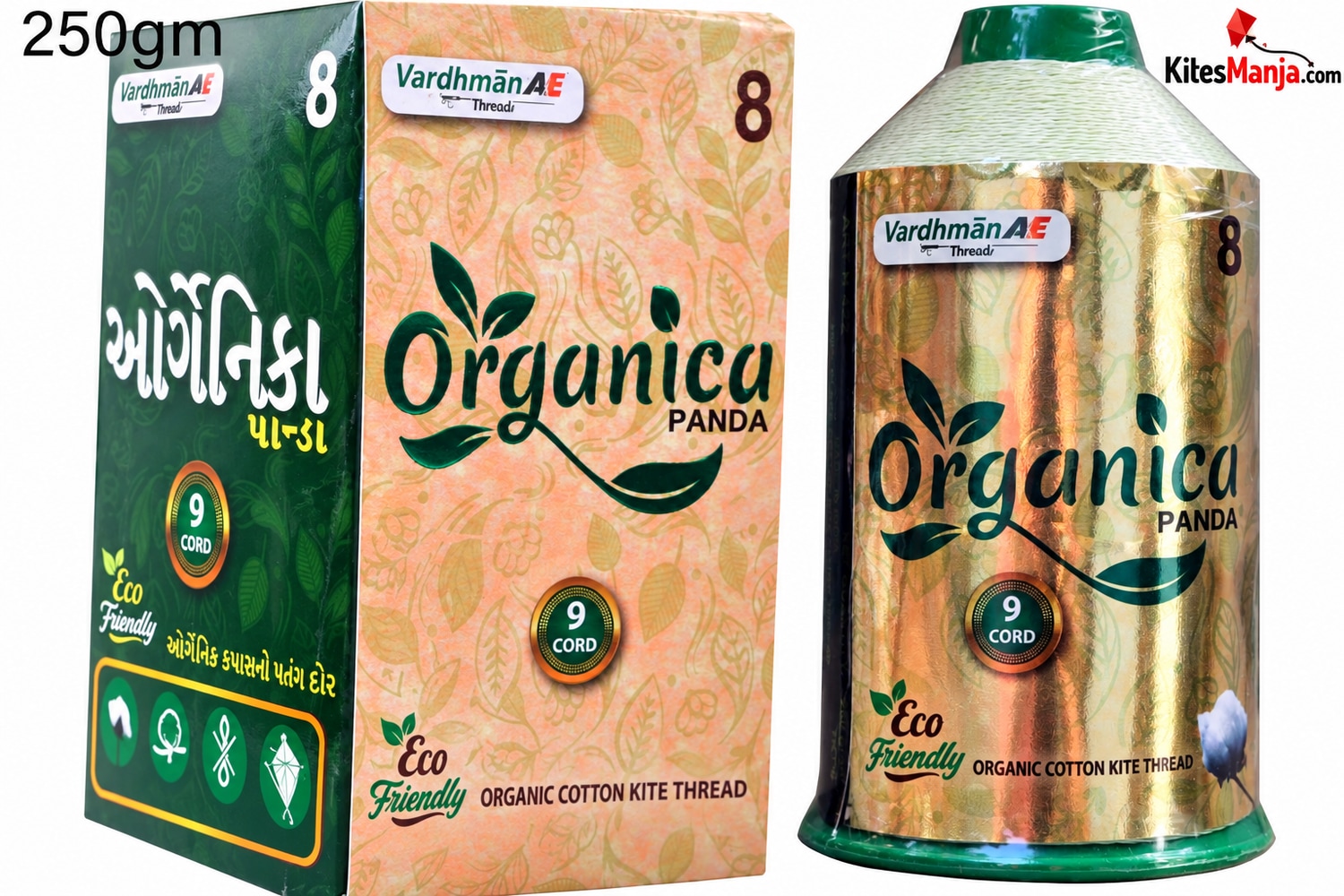 New Organica Panda 9 Cord for Kite Flying (Original) 250 gm + 50 Rs Shipping