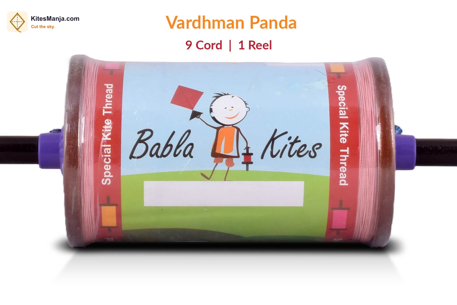 9 Cord Panda No. 5 Maidani Special Manjha (1 Reel) Strong Kite Thread Manjha + Free Shipping