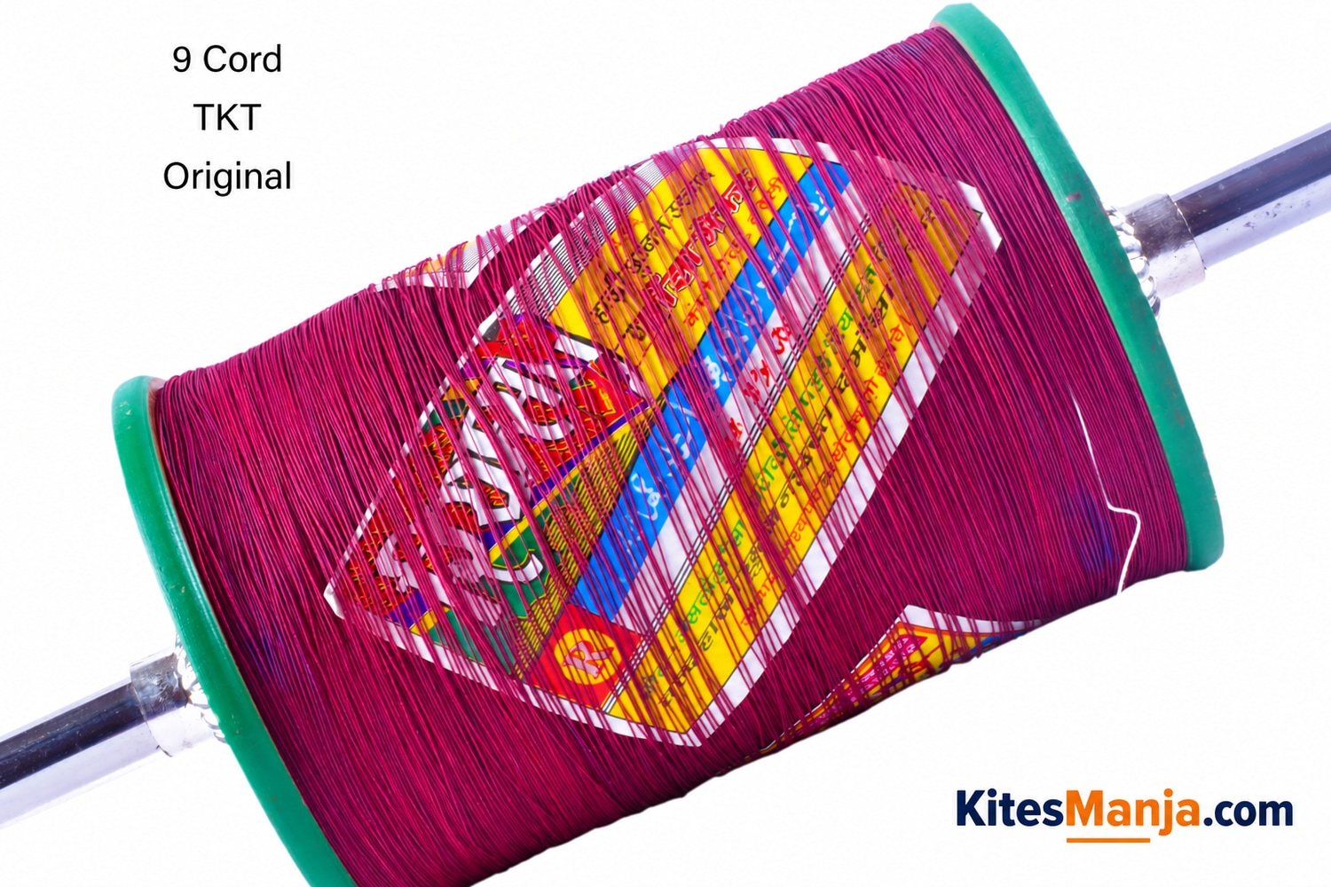 Vardhaman TKT 9 Cord Maidani Manjha (2 Reel) Strong Kite Thread Cutting Manjha + Free Shipping