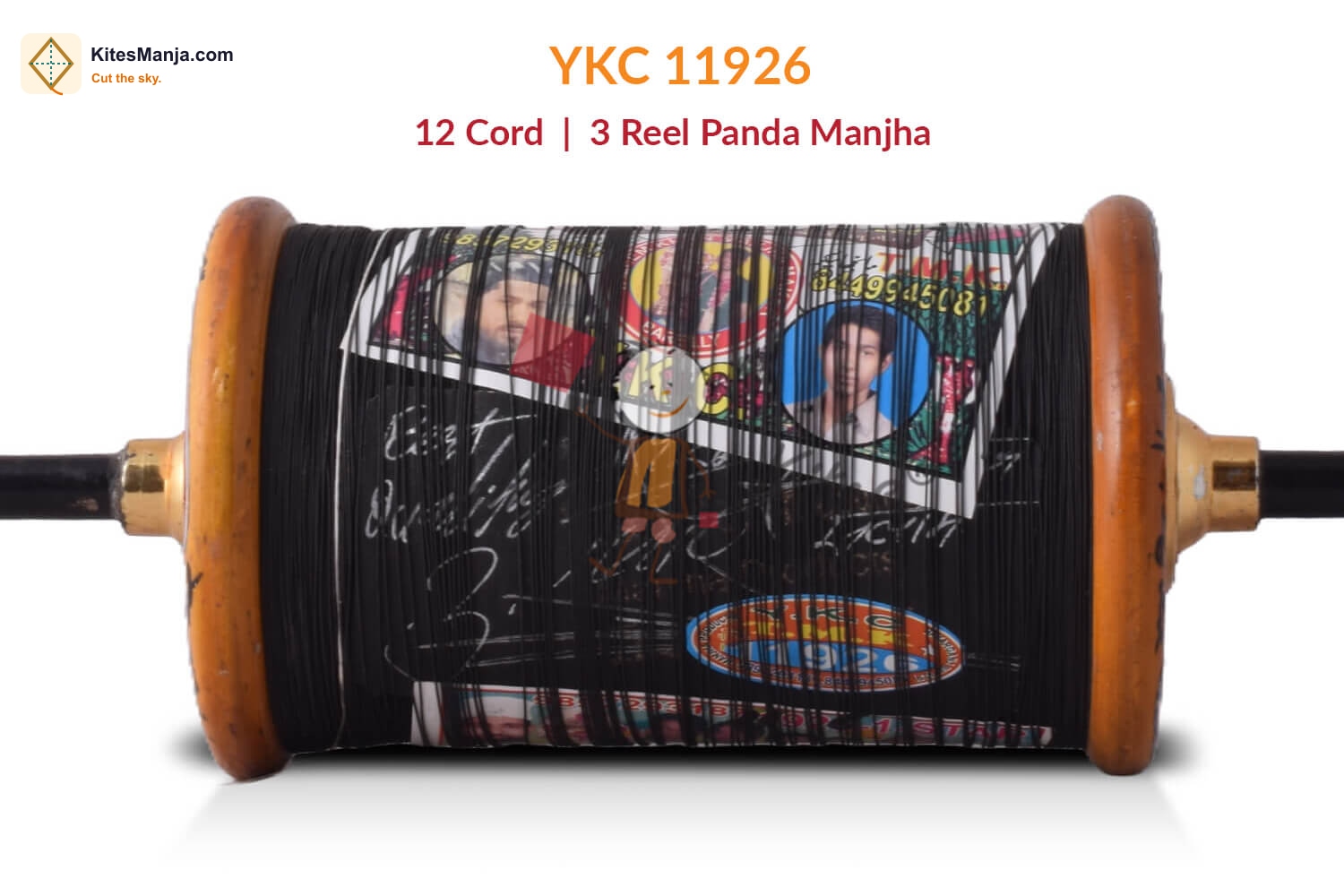 YKC URF Chutka Ustad 12 Cord 3 Reel 11926 Original Maidani Manjha No. 1 Quality